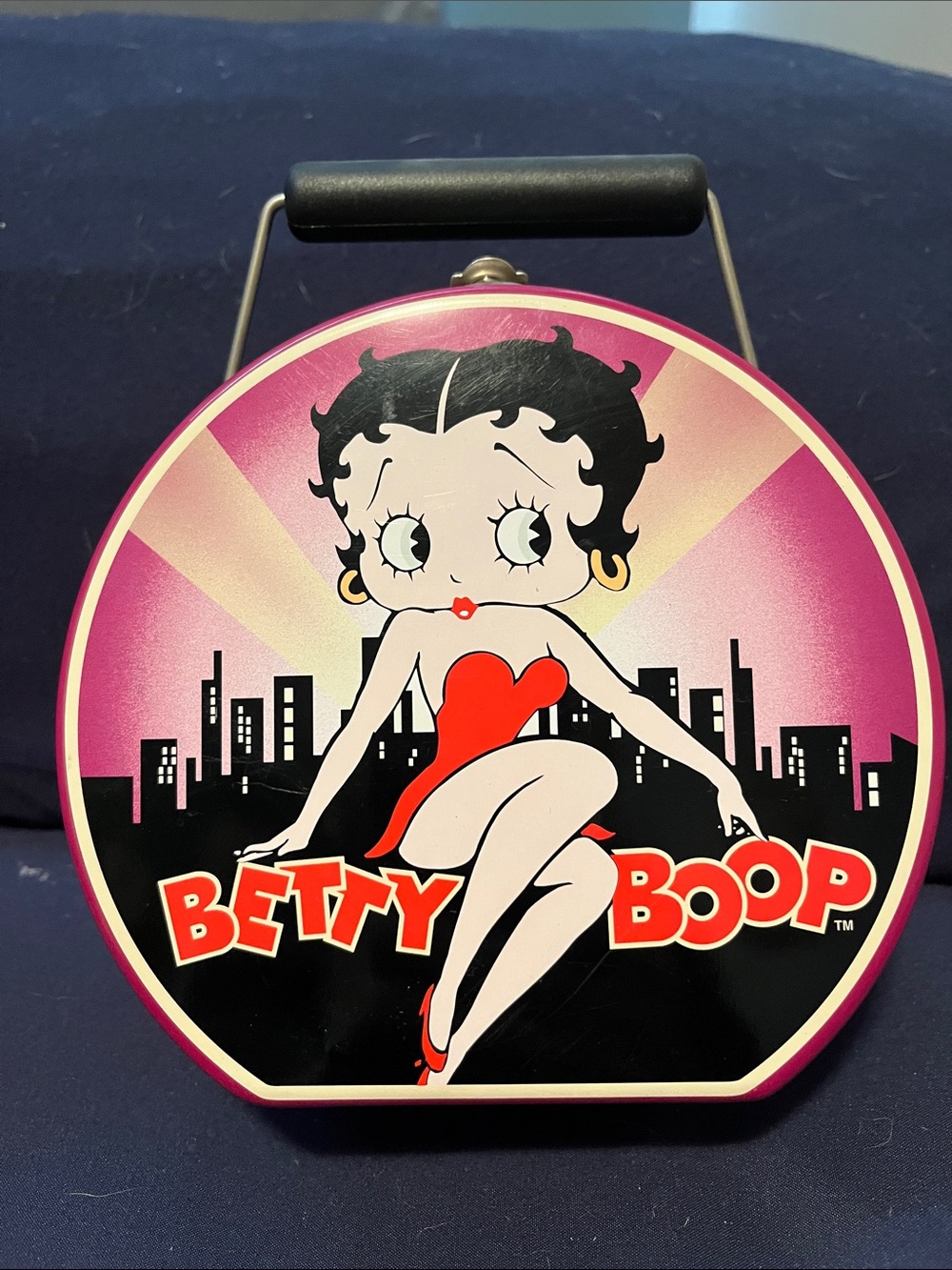 Betty Boop Pink and Red Dome Travel Handbag